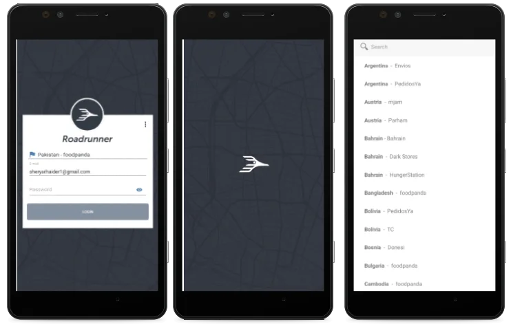 Roadrunner App screenshot