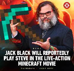 Minecraft Movie Jack Black